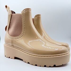 Steve Madden “Sahara” blush rain boot